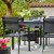 Chauffe terrasse sous table argent
